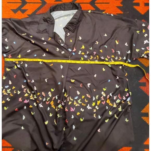 Unbranded NEW WOMEN'S PLUS Black A-Line Shirt with Multicolored Butterflies. XXL - Picture 6 of 13